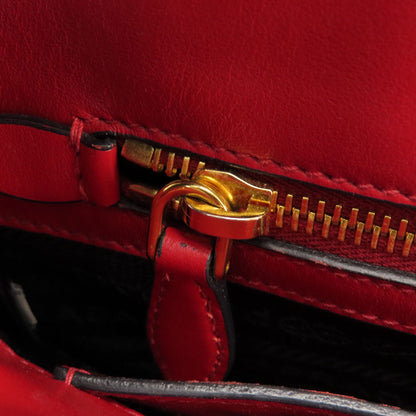 PRADA プラダ サフィアーノ 2WAY ハンドバッグ レザー レディース 中古