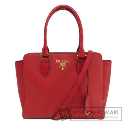 PRADA プラダ サフィアーノ 2WAY ハンドバッグ レザー レディース 中古