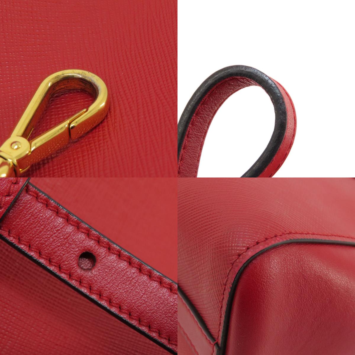 PRADA プラダ サフィアーノ 2WAY ハンドバッグ レザー レディース 中古