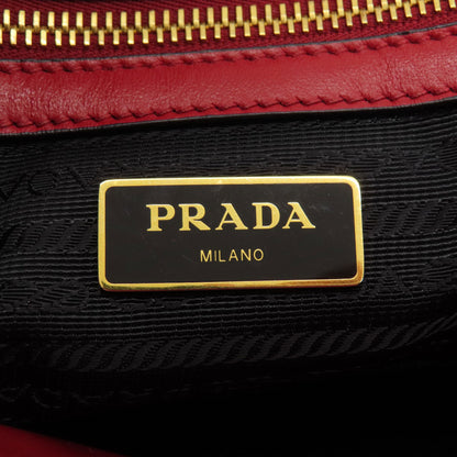 PRADA プラダ サフィアーノ 2WAY ハンドバッグ レザー レディース 中古