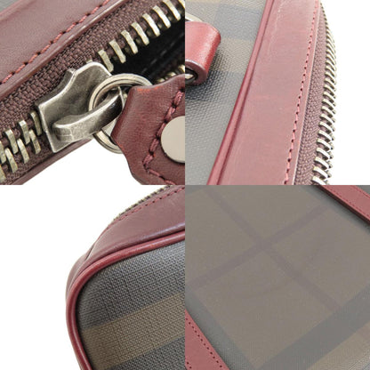 BURBERRY バーバリー チェック柄 2WAY ハンドバッグ PVC レディース 中古