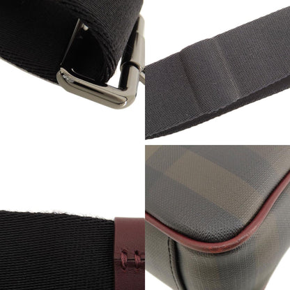 BURBERRY バーバリー チェック柄 2WAY ハンドバッグ PVC レディース 中古