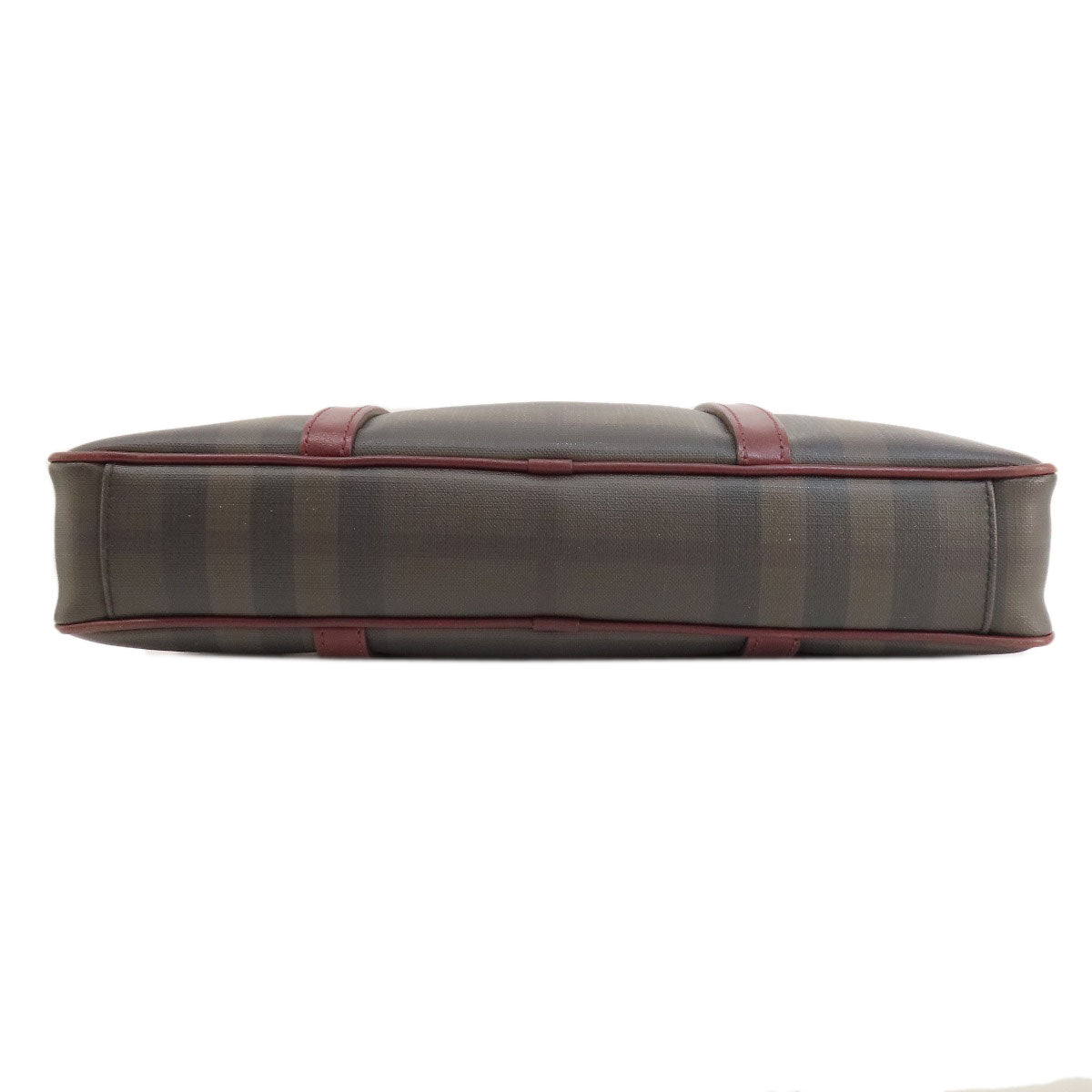 BURBERRY バーバリー チェック柄 2WAY ハンドバッグ PVC レディース 中古