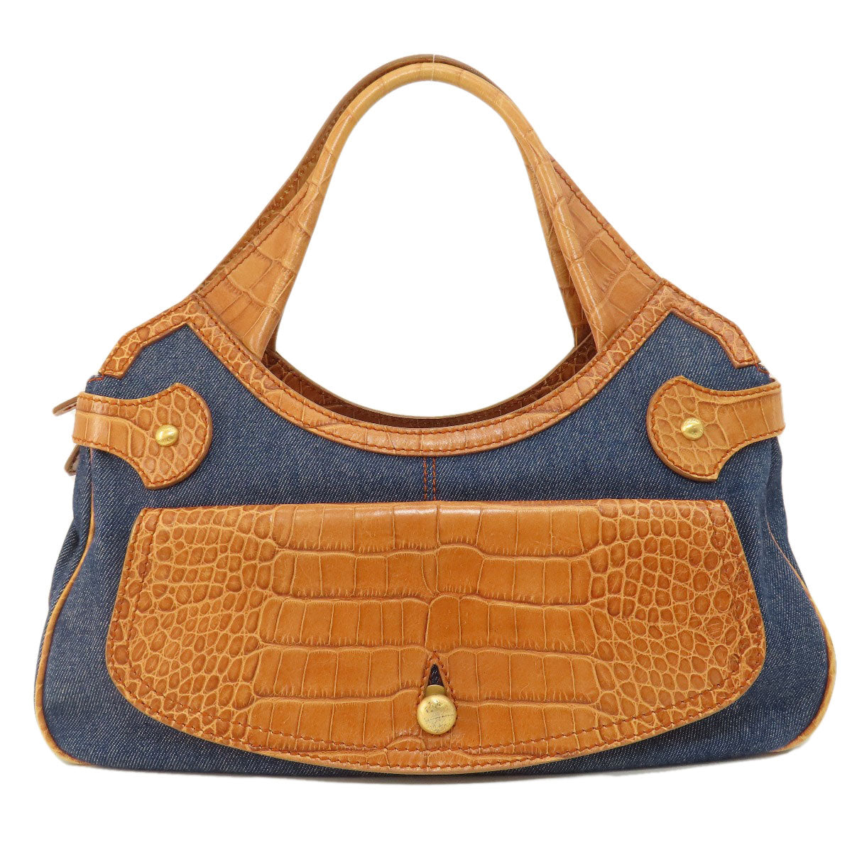 TODS トッズ 型押し トートバッグ レザー レディース 中古