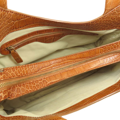TODS トッズ 型押し トートバッグ レザー レディース 中古