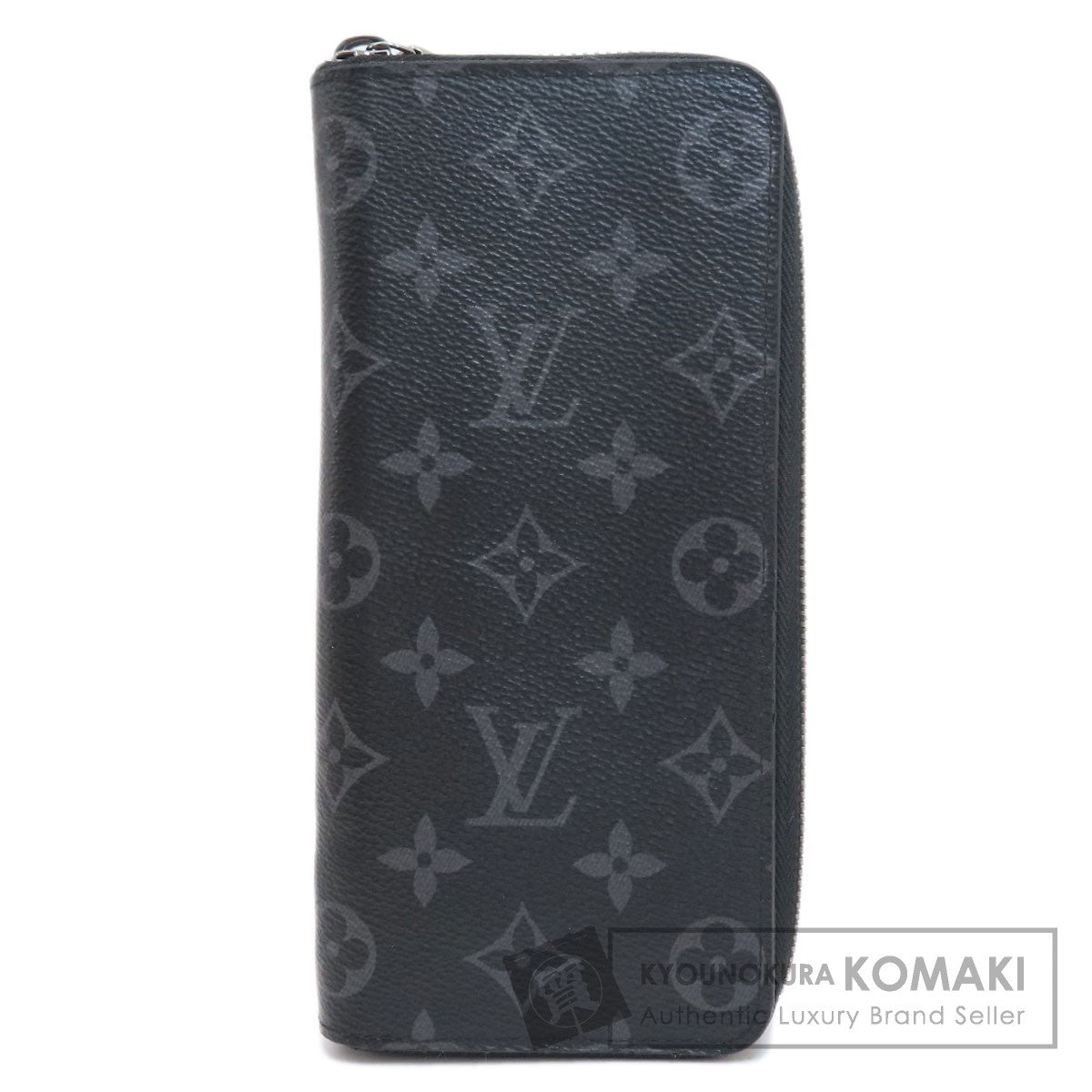 LOUIS VUITTON ルイヴィトン M62295 ジッピーウォレット・ヴェルティカル 長財布（小銭入れあり） モノグラムエクリプス メンズ 中古