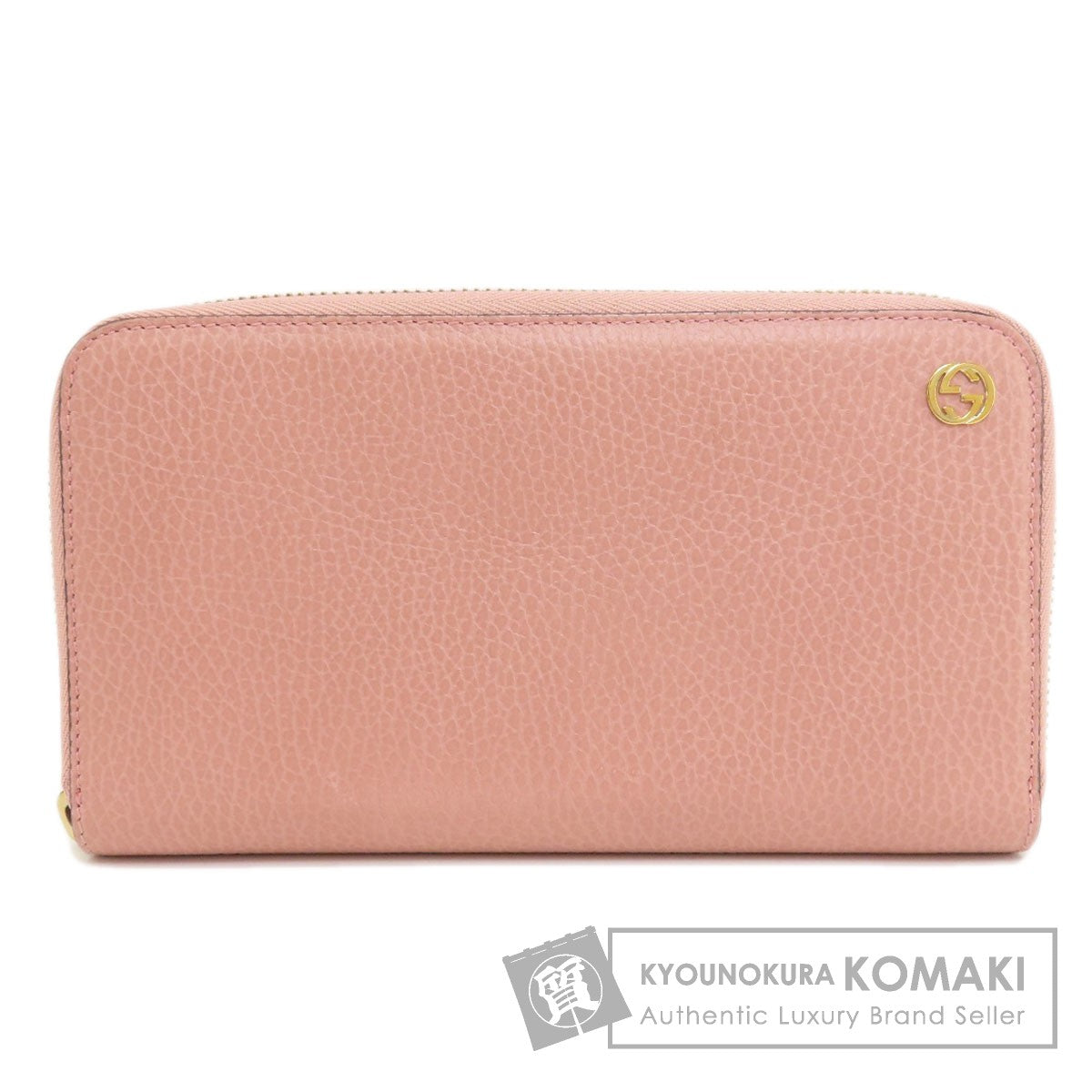 GUCCI グッチ 449347 インターロッキングG 長財布（小銭入れあり） レザー レディース 中古