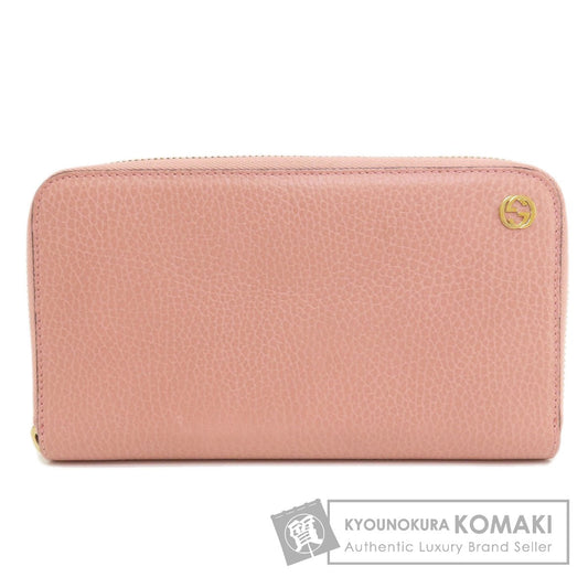 GUCCI グッチ 449347 インターロッキングG 長財布（小銭入れあり） レザー レディース 中古