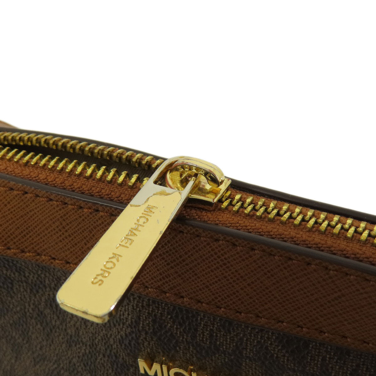 Michael Kors マイケルコース MKシグネチャー ショルダーバッグ レザー レディース 中古