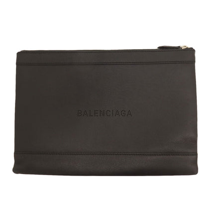 BALENCIAGA バレンシアガ 373834 ロゴ クラッチバッグ レザー レディース 中古
