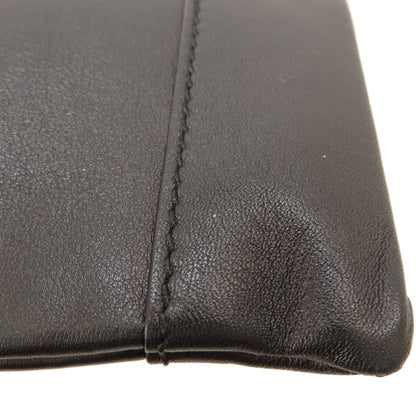 BALENCIAGA バレンシアガ 373834 ロゴ クラッチバッグ レザー レディース 中古