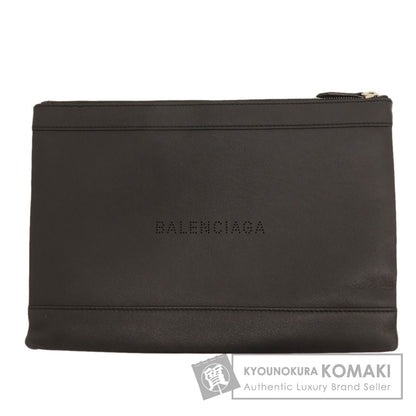 BALENCIAGA バレンシアガ 373834 ロゴ クラッチバッグ レザー レディース 中古