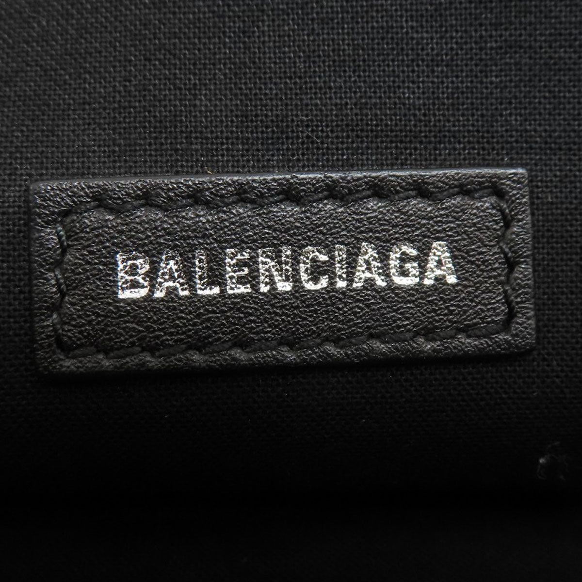 BALENCIAGA バレンシアガ 373834 ロゴ クラッチバッグ レザー レディース 中古