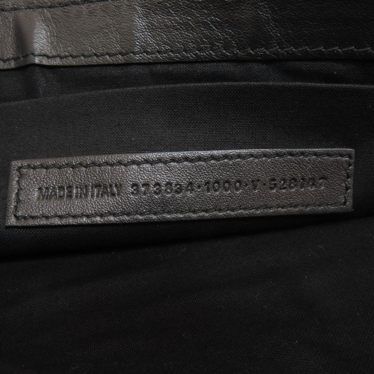 BALENCIAGA バレンシアガ 373834 ロゴ クラッチバッグ レザー レディース 中古