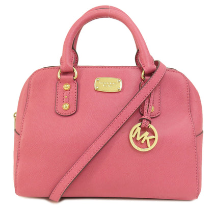 Michael Kors マイケルコース ロゴプレート 2WAY ハンドバッグ PVC レディース 中古