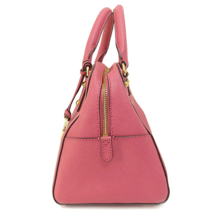 Michael Kors マイケルコース ロゴプレート 2WAY ハンドバッグ PVC レディース 中古