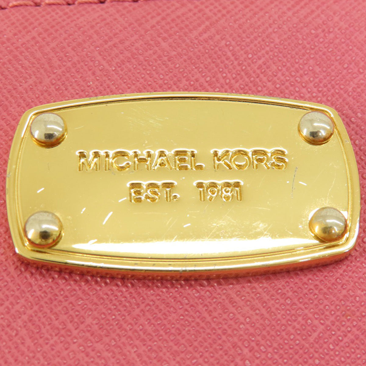 Michael Kors マイケルコース ロゴプレート 2WAY ハンドバッグ PVC レディース 中古