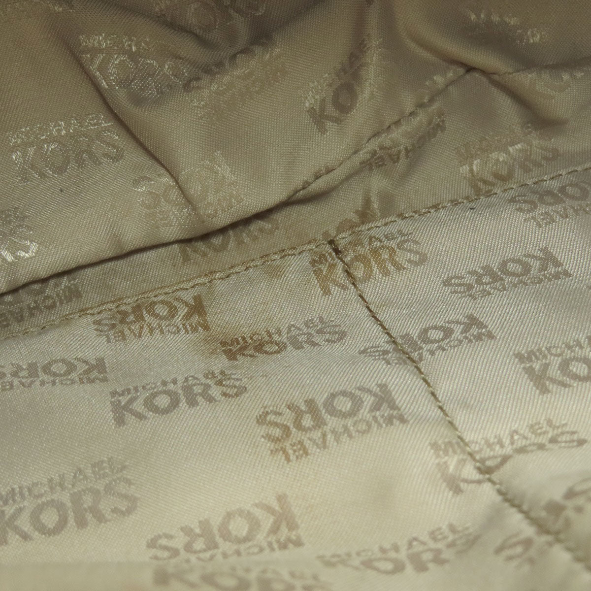 Michael Kors マイケルコース ロゴプレート 2WAY ハンドバッグ PVC レディース 中古