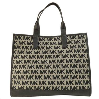 Michael Kors マイケルコース MKシグネチャー トートバッグ キャンバス レディース 中古