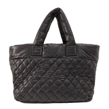 CHANEL シャネル コココクーン シルバー金具 ハンドバッグ ナイロン レディース 中古