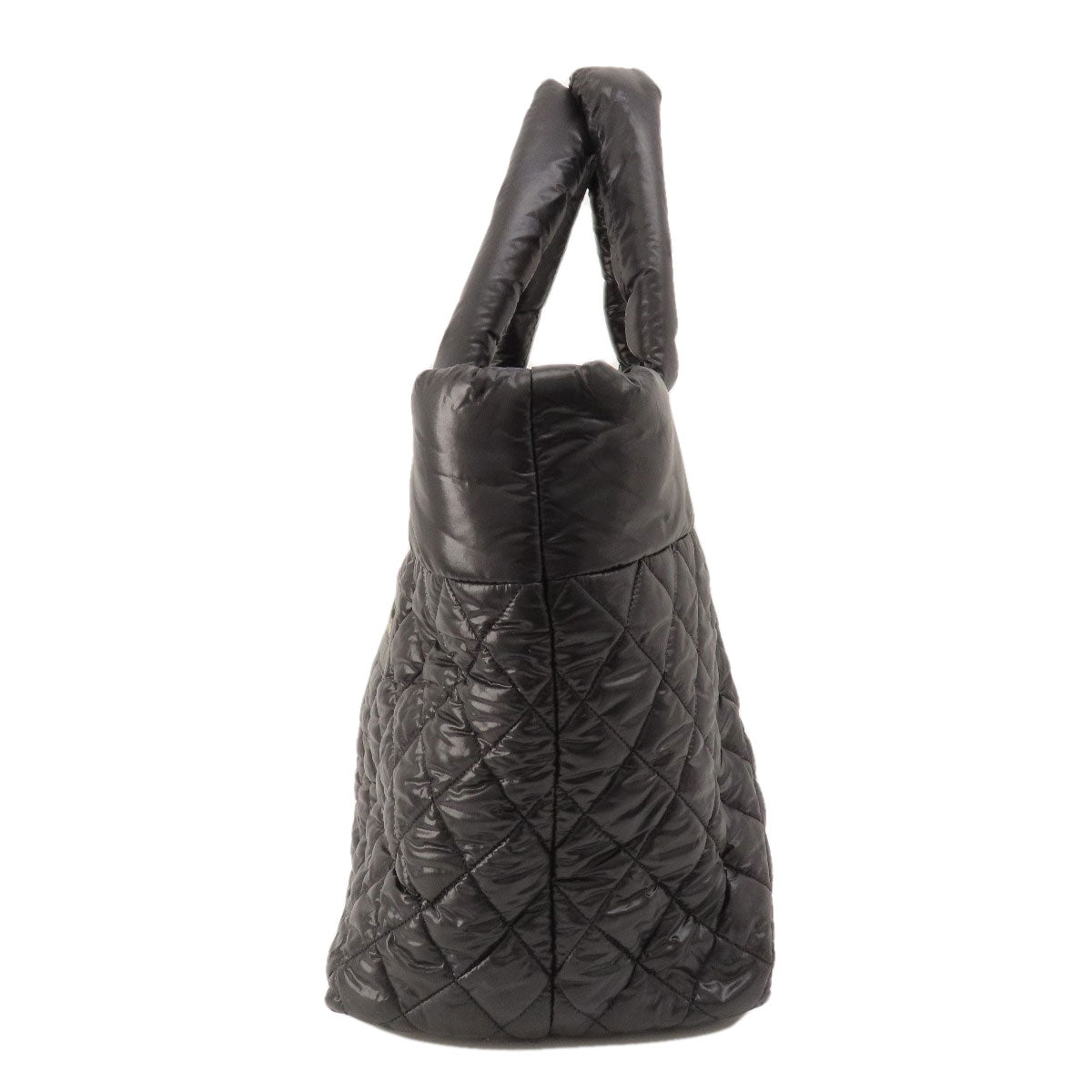 CHANEL シャネル コココクーン シルバー金具 ハンドバッグ ナイロン レディース 中古
