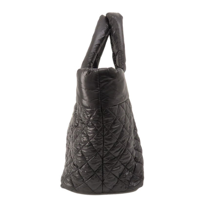 CHANEL シャネル コココクーン シルバー金具 ハンドバッグ ナイロン レディース 中古