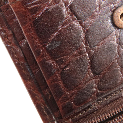 MULBERRY マルベリー ミニ財布 型押し コインケース レザー レディース 中古