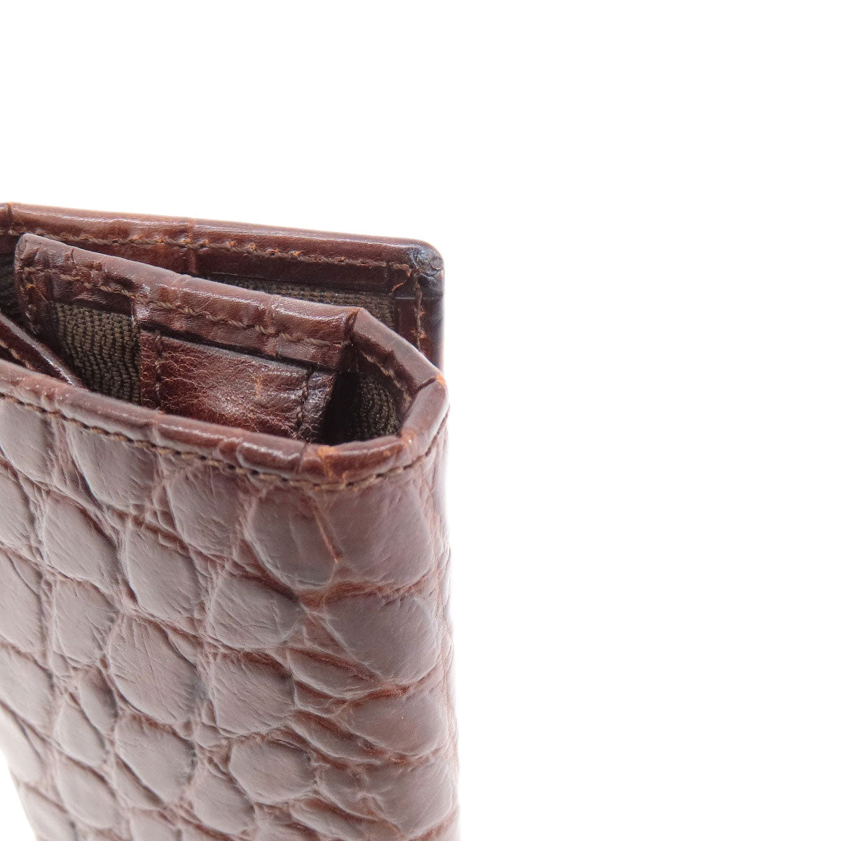 MULBERRY マルベリー ミニ財布 型押し コインケース レザー レディース 中古