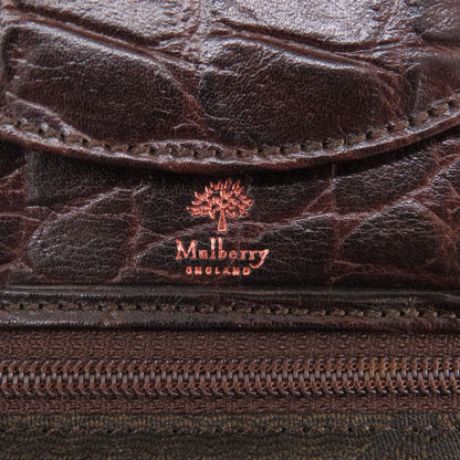 MULBERRY マルベリー ミニ財布 型押し コインケース レザー レディース 中古