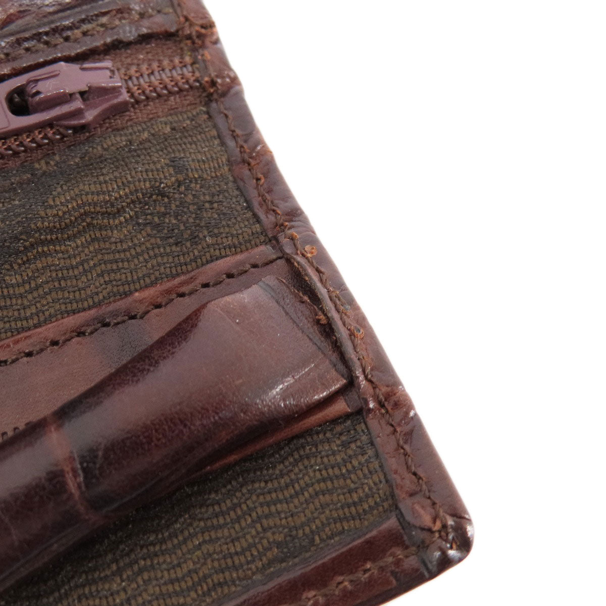 MULBERRY マルベリー ミニ財布 型押し コインケース レザー レディース 中古