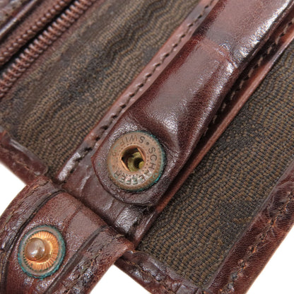 MULBERRY マルベリー ミニ財布 型押し コインケース レザー レディース 中古