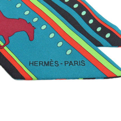 HERMES エルメス ツイリー スカーフ シルク レディース 中古