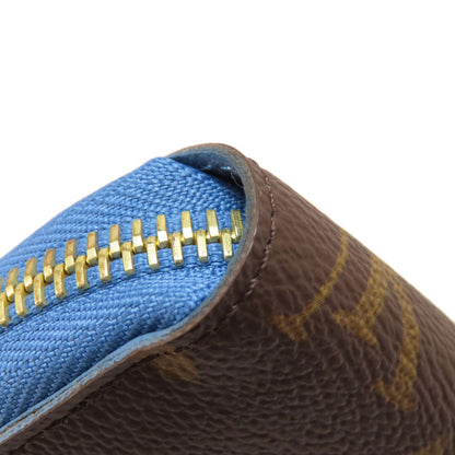 LOUIS VUITTON ルイヴィトン M63894 ジッピー・ウォレット モノグラム ブルージーン 長財布（小銭入れあり） モノグラムキャンバス レディース 中古