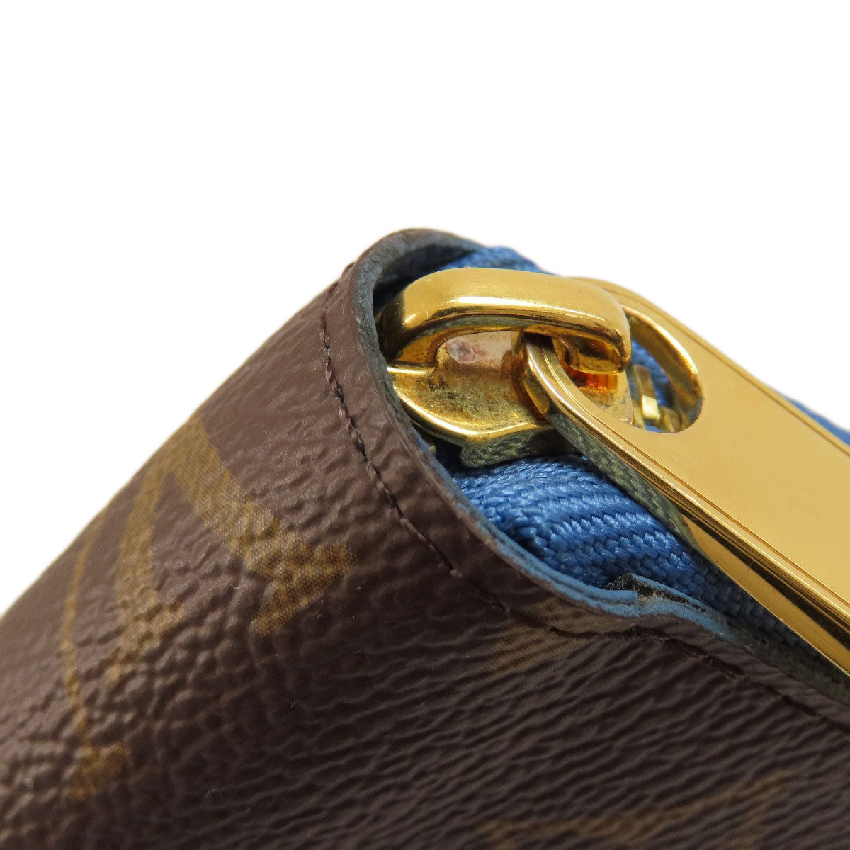 LOUIS VUITTON ルイヴィトン M63894 ジッピー・ウォレット モノグラム ブルージーン 長財布（小銭入れあり） モノグラムキャンバス レディース 中古