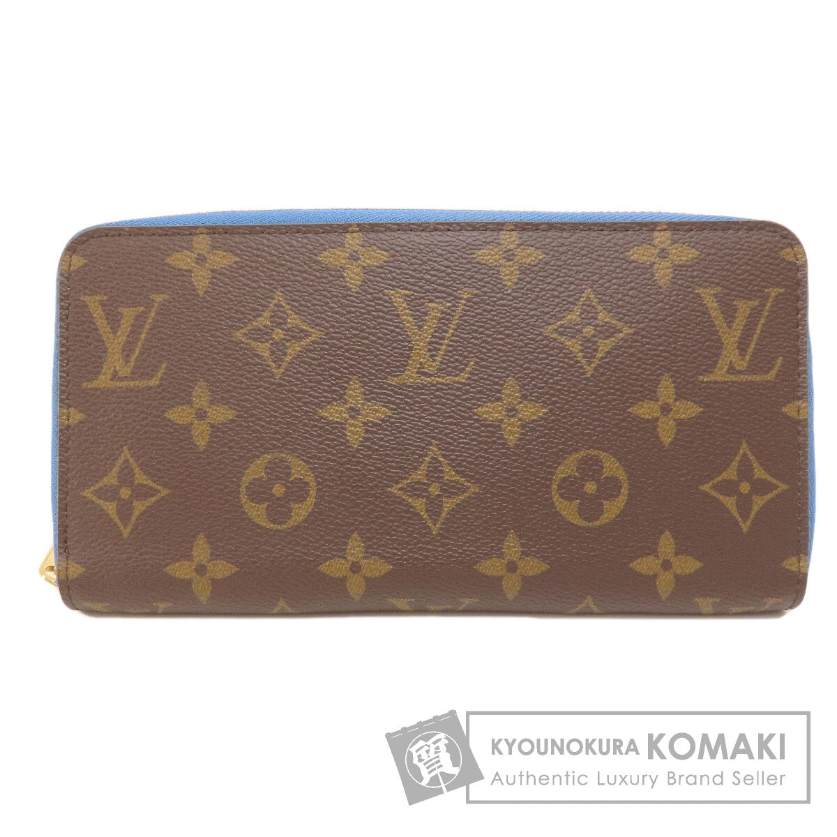 LOUIS VUITTON ルイヴィトン M63894 ジッピー・ウォレット モノグラム ブルージーン 長財布（小銭入れあり） モノグラムキャンバス レディース 中古