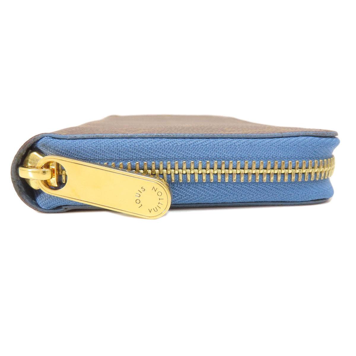 LOUIS VUITTON ルイヴィトン M63894 ジッピー・ウォレット モノグラム ブルージーン 長財布（小銭入れあり） モノグラムキャンバス レディース 中古