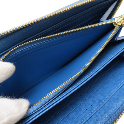 LOUIS VUITTON ルイヴィトン M63894 ジッピー・ウォレット モノグラム ブルージーン 長財布（小銭入れあり） モノグラムキャンバス レディース 中古