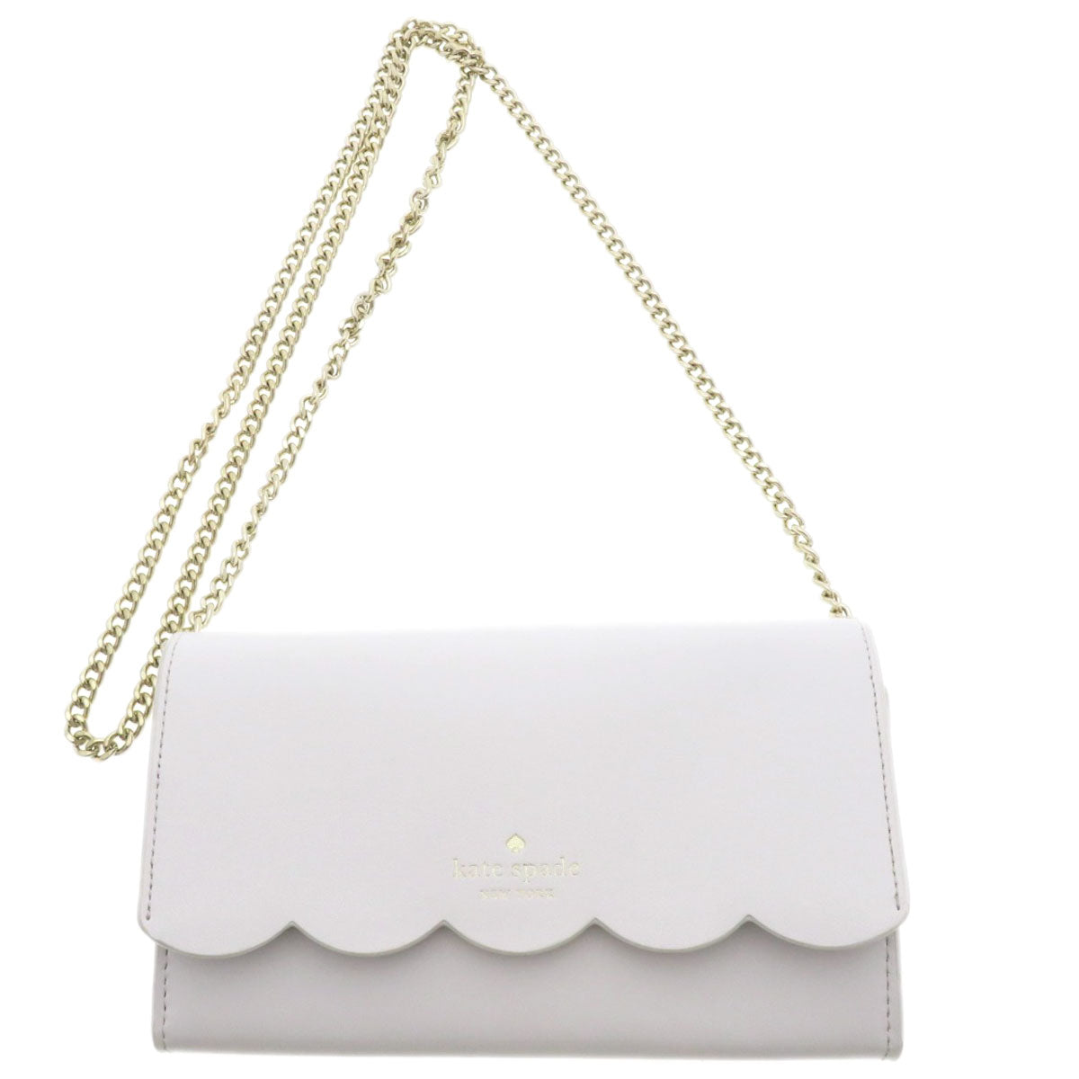 kate spade ケイトスペード チェーンウォレット ロゴモチーフ 長財布（小銭入れあり） レザー レディース 中古