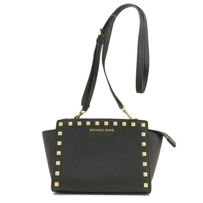 Michael Kors マイケルコース ロングショルダー スタッズ ショルダーバッグ レザー レディース 中古