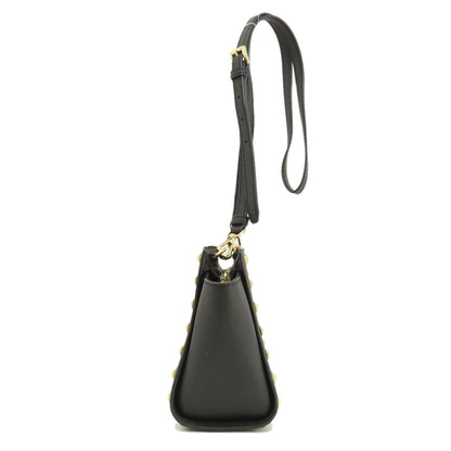 Michael Kors マイケルコース ロングショルダー スタッズ ショルダーバッグ レザー レディース 中古