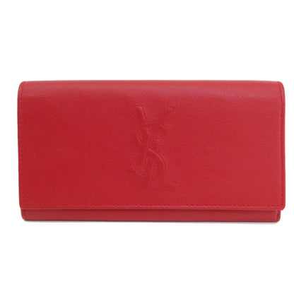 YVES SAINT LAURENT イヴ・サンローラン ロゴ 長財布（小銭入れあり） レザー レディース 中古