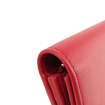 YVES SAINT LAURENT イヴ・サンローラン ロゴ 長財布（小銭入れあり） レザー レディース 中古