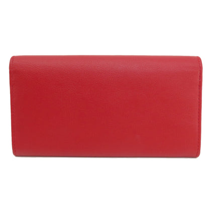 YVES SAINT LAURENT イヴ・サンローラン ロゴ 長財布（小銭入れあり） レザー レディース 中古