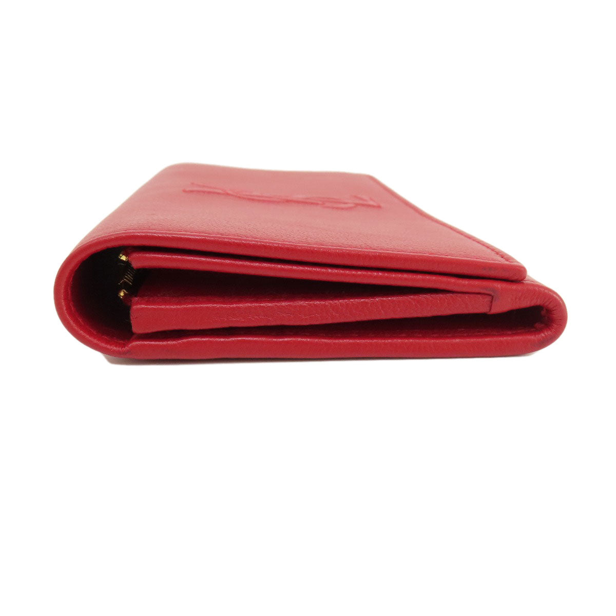 YVES SAINT LAURENT イヴ・サンローラン ロゴ 長財布（小銭入れあり） レザー レディース 中古