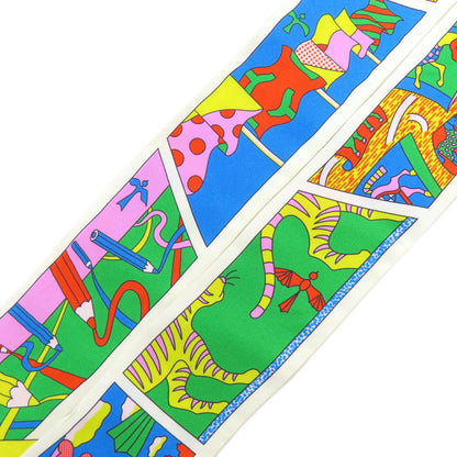 HERMES エルメス ツイリー スカーフ シルク レディース 中古