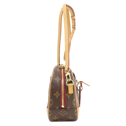 LOUIS VUITTON ルイヴィトン M45528 ドーヴィルMINI モノグラム ショルダーバッグ モノグラムキャンバス レディース 中古