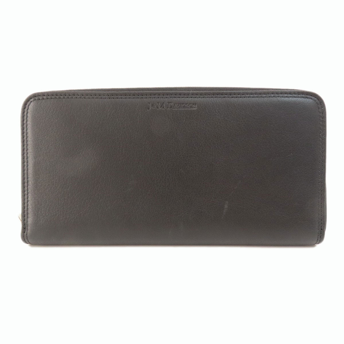 J&M Davidson ジェイアンドエムデヴィッドソン ロゴ 長財布（小銭入れあり） レザー レディース 中古