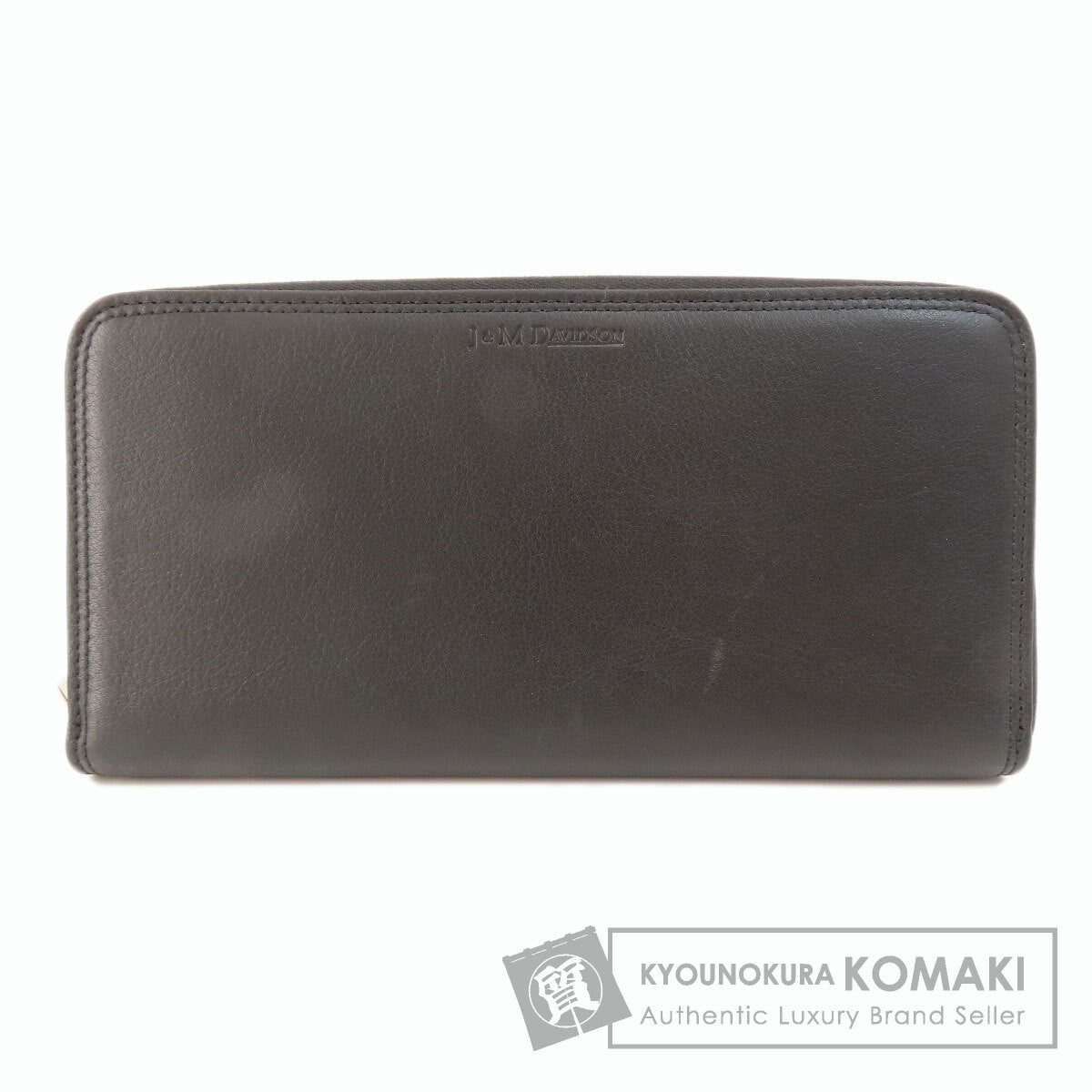 J&M Davidson ジェイアンドエムデヴィッドソン ロゴ 長財布（小銭入れあり） レザー レディース 中古