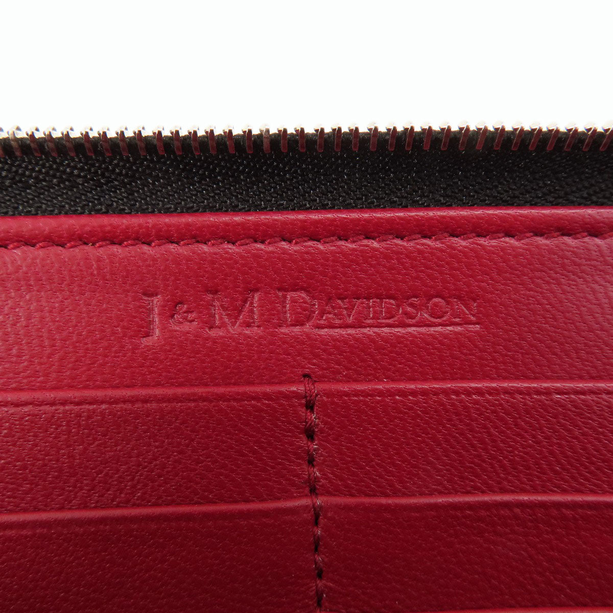 J&M Davidson ジェイアンドエムデヴィッドソン ロゴ 長財布（小銭入れあり） レザー レディース 中古