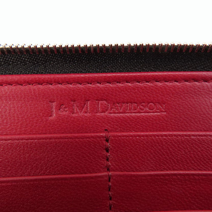 J&M Davidson ジェイアンドエムデヴィッドソン ロゴ 長財布（小銭入れあり） レザー レディース 中古